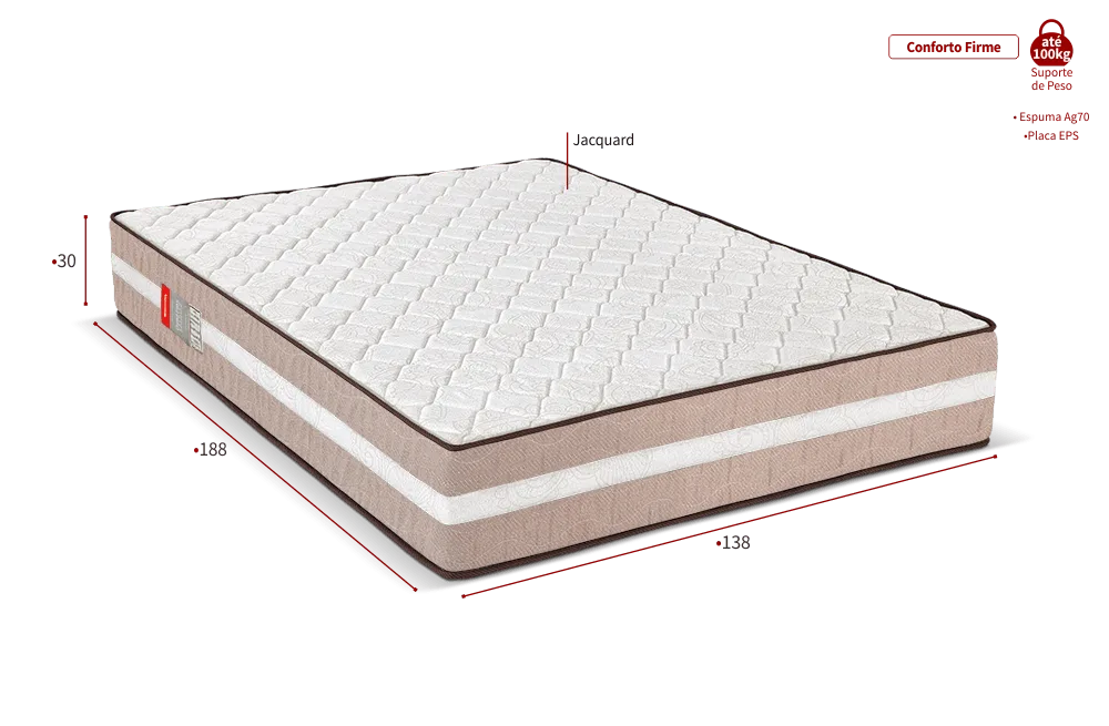 Colchão Ortopédico Gold Flex Premium 138x188 — foto 3