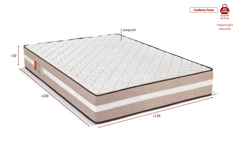 Colchão Ortopédico Gold Flex Premium 138x188 — foto 3