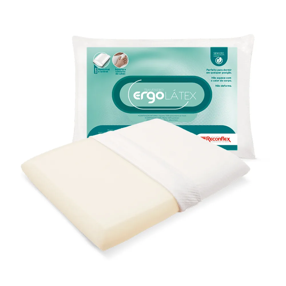 Travesseiro Ergo Látex 39x58 — foto 1