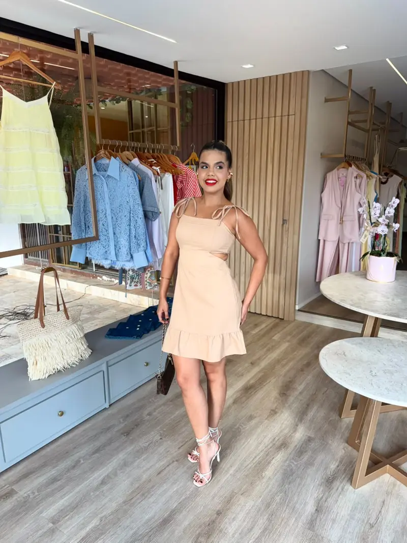 VESTIDO CURTO LINHO