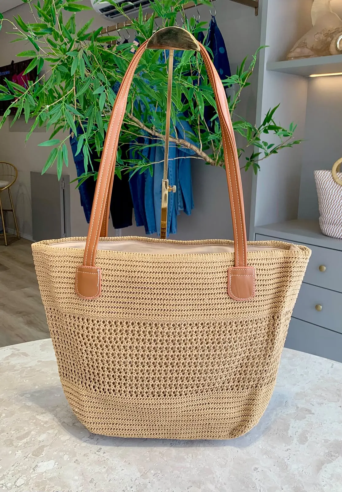 BOLSA PRAIANA PALHA